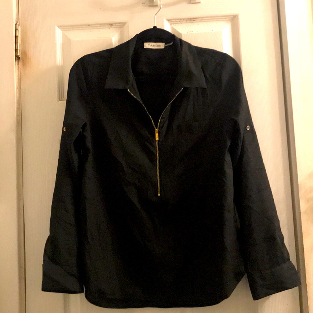 Calvin Klein Zipper Blouse